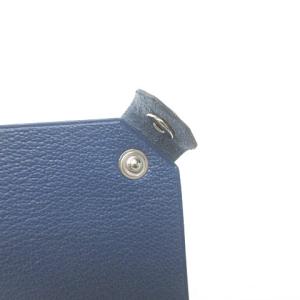 HERMES タルマックPM パスポートケース D刻印 レザー 青