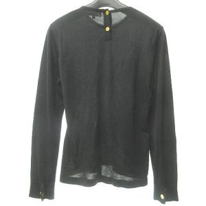 HERMES ヴィンテージ セリエ ニット シルク カシミヤ S 黒