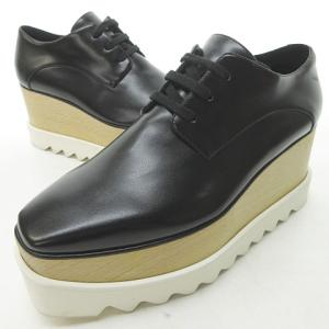STELLA McCARTNEY Elyse エリス シャークソール シューズ プラットフォーム エコレザー ブラック