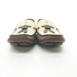 PRADA ドライビングシューズ デッキシューズ レザー 37.5 24cm位 ブラウン ECR13 0127