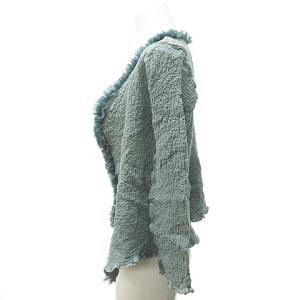 me ISSEY MIYAKE カリフラワーカーディガン ブルー