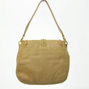PRADA BR4643 ショルダーバッグ ヌメ革 フラップ ベージュ
