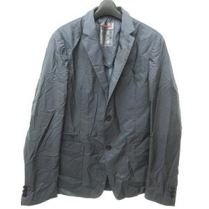 PRADA SPORT SD042H テーラードジャケット フード付き ナイロン 46 紺