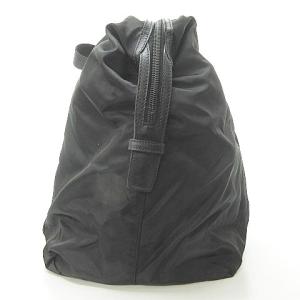 PRADA サフィアーノ レザーナイロン切替ボストンバッグ ブラック