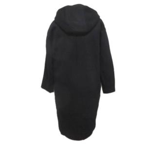 TOMORROWLAND ダウンライナー付き コート 2WAY ノーカラー ジップアップ フーディー ブラック 36 S レーヨン X