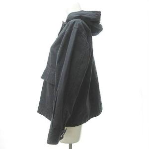 MHL. PROOFED COTTON POPLIN スノーパーカー フーデッド ブルゾン ポプリン コットン ネイビー 1