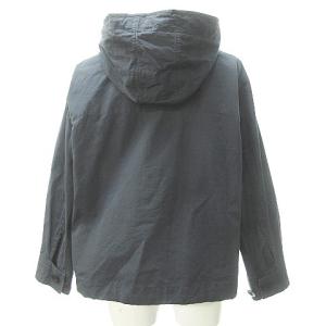 MHL. PROOFED COTTON POPLIN スノーパーカー フーデッド ブルゾン ポプリン コットン ネイビー 1