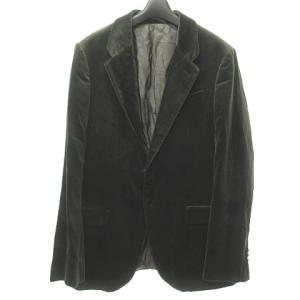 ベロア テーラード ジャケット ブレザー  52 オリーブ