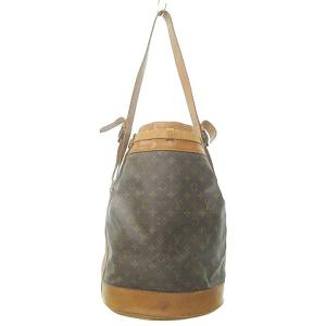 LOUIS VUITTON ヴィンテージ モノグラム バケツ型 ワンショルダー バッグ 茶