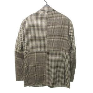 BLACK FLEECE BY Brooks Brothers テーラードジャケット 3B段返り 本切羽 チェック切替 M位 ボルドー系