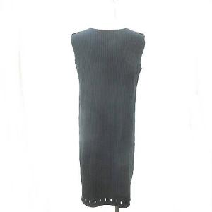 me ISSEY MIYAKE A-POC INSIDE ノースリーブ ワンピース プリーツ加工 紺