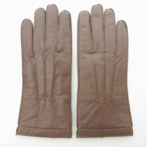 ここのえタグ レザーグローブ 手袋 ブラウン S 0315