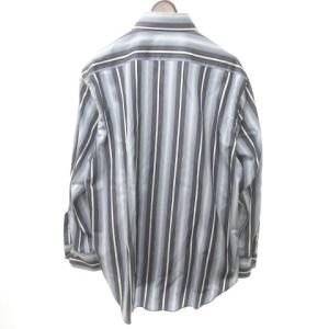 ETRO レギュラーカラー ドレス シャツ 長袖 ストライプ XL パープル