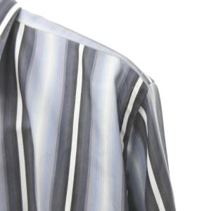 ETRO レギュラーカラー ドレス シャツ 長袖 ストライプ XL パープル