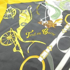 ポワントゥ Tout en barre  バレのすべて 三角 スカーフ 総柄 シルク ブラック