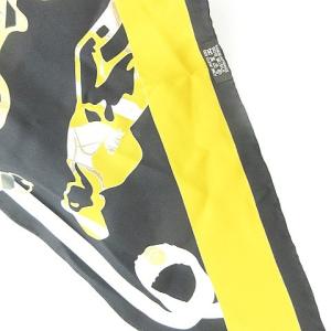 HERMES ポワントゥ Tout en barre  バレのすべて 三角 スカーフ 総柄 シルク ブラック