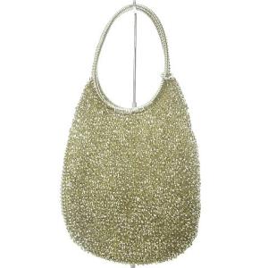 ANTEPRIMA ワイヤーバッグ ハンドバッグ ラウンド シャンパンゴールド