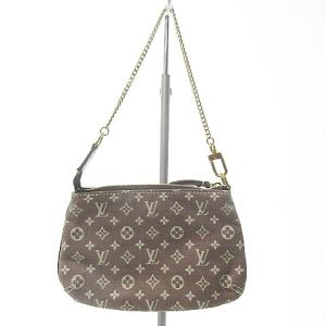 LOUIS VUITTON M62999 モノグラムイディール ミニ ポシェット アクセソワール セピア ピンク