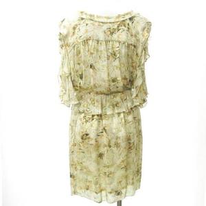 Chloe フラワープリント セットアップ 34 ベージュ系 