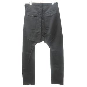 MA_JULIUS 10SS サルエル パンツ スラックス シルク ウール 日本製 1 ブラック