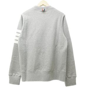 THOM BROWNE 21SS CLASSIC SWEATSHIRT WITH ENGINEERED 4 BAR 1 グレー