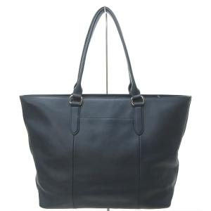 BLACK LABEL CRESTBRIDGE エンボス シャドー チェック レザートートバッグ 青