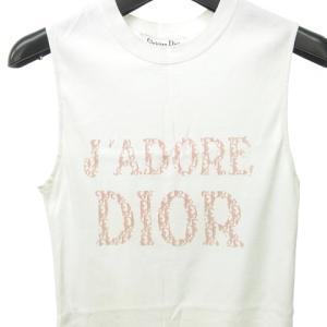 Christian Dior J'ADORE タンクトップ トロッター ロゴ 4 ホワイト