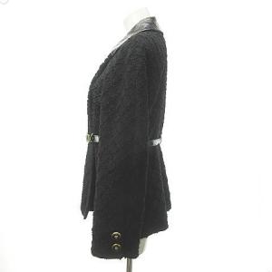 GIANNI VERSACE ジャケット ヴィンテージ ラムファー ツイード メデューサ ブラック