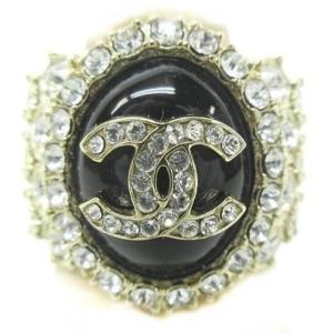 B20A ココマーク ビジュー リング 指輪 ラインストーン アクセサリー ゴールド 12号