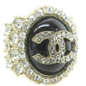 CHANEL B20A ココマーク ビジュー リング 指輪 ラインストーン アクセサリー ゴールド 12号