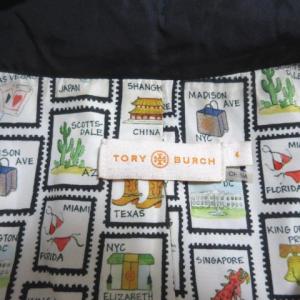 TORY BURCH コート フリル フード取り外し可 ジップアップ ネイビー 4 ドローコード