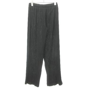 ISSEY MIYAKE プリーツ イージーパンツ ストレート M ブラック
