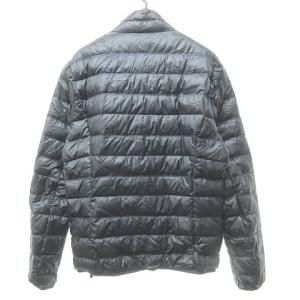 EMPORIO ARMANI EA7 パッカブル ダウンジャケット ブルゾン ロゴ L 紺 ネイビー 0614