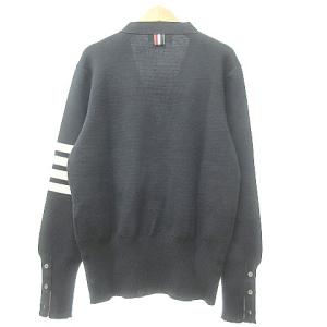 THOM BROWNE 4BAR メリノウールカーディガン 2 ネイビー