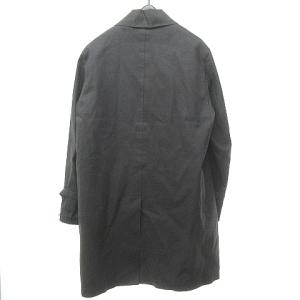 MACKINTOSH ゴム引き ステンカラー コート ジャケット ライナー付き 38 約XS 黒 ブラック 0622 ECR16