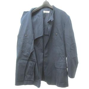 ISSEY MIYAKE COTTON LABEL マオカラー スタンドカラー コート ジャケット 国内正規品 2 S位 ネイビー
