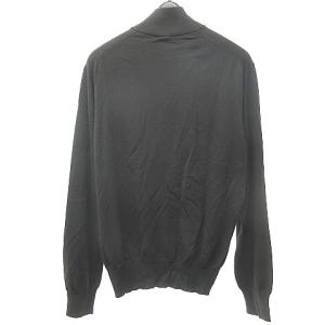 Loro Piana ハーフジップ ニット セーター ウール 46 ダークグレー
