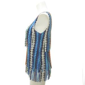 PLEATS PLEASE ISSEY MIYAKE イッセイミヤケ LIGHT BREEZE フリンジ カットソー 幾何学模様 総柄 マルチ