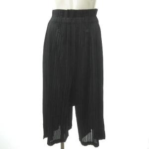 PLEATS PLEASE ISSEY MIYAKE 近年 サルエルパンツ バミューダパンツ M 黒