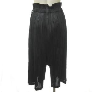 PLEATS PLEASE ISSEY MIYAKE 近年 サルエルパンツ バミューダパンツ M 黒