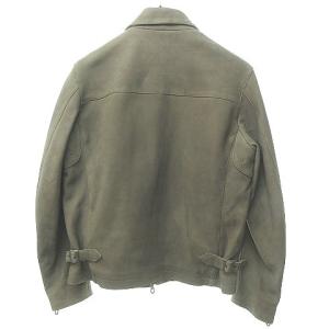 CINQUANTA per ESTNATION 別注 ライダースジャケット ラム ヌバックレザー 50 茶