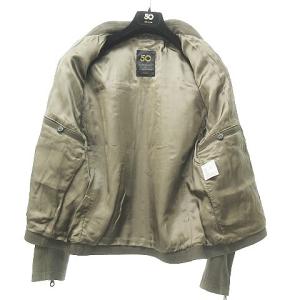 CINQUANTA per ESTNATION 別注 ライダースジャケット ラム ヌバックレザー 50 茶