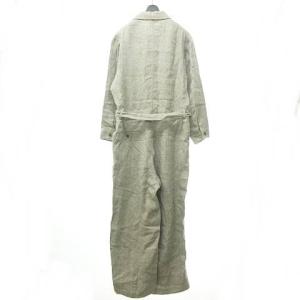 OLD JOE ジャンプスーツ ヘリンボーン リネン混 L ベージュ