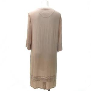 MM6 Maison Margiela シャツ ワンピース ひざ丈 七分袖 イタリア製 Maison Margiela 42 M位 ピンク 0716