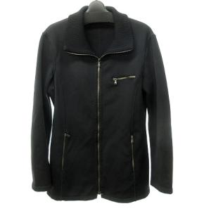 EMPORIO ARMANI ジャージー ジャケット ジップアップ ハイネック ナイロン ブラック 48 M