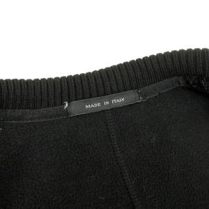 EMPORIO ARMANI ジャージー ジャケット ジップアップ ハイネック ナイロン ブラック 48 M