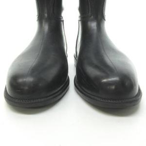 EMPORIO ARMANI ラバー レインブーツ ロング イーグルロゴ 長靴 ブラック