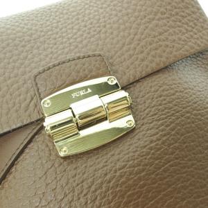 FURLA CLUB 2WAY ショルダーバッグ クロスボディ レザー 茶