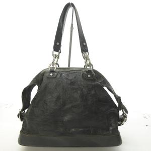 CELINE マカダム 金具 ハンドバッグ トートバッグ ロゴ カーキグリーン