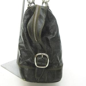 CELINE マカダム 金具 ハンドバッグ トートバッグ ロゴ カーキグリーン